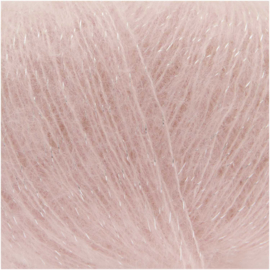 Rico Design Essentials Super Kid Mohair Loves Silk Glamorous Glitter apricot