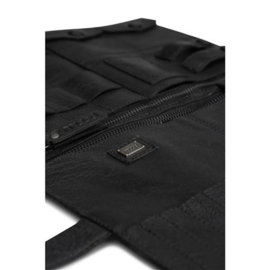 MUUD Billie Etui. Handgemaakt leren handwerketui C19x13cm - O27.5x38cm - kleur black