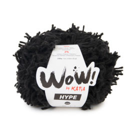 Katia Wow Hype 102 - Zwart