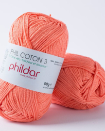 Phildar coton 3 Corail