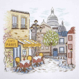 DMC Kruissteek kit Montmartre 23x21cm BK1977