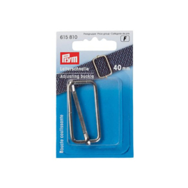 PRYM REGELBARE GESP 40MM ZILVER