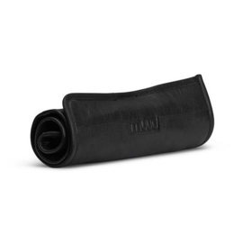 MUUD Bea. Handgemaakt leren etui voor breinaalden O25xO49OxØC10cm - kleur black