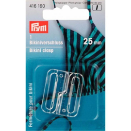 PRYM BIKINI-CEINTUURSLUITING KUNST. HAAK 25.0MM TRANS.