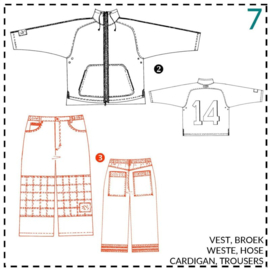 Patroon ABACADABRA Skate broek met rechte pijpen (07)