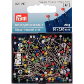 Prym Glaskopspelden 0.60x30mm zilver 029217