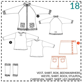 Patroon ABACADABRA Tricot vest  (018)
