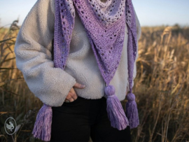 Purple Faded Shawl