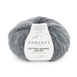 Katia Concept Cotton Merino Solids 69 - Medium grijs