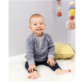 Rico Baby B Cotton Soft Print DK 026 blauw-lila