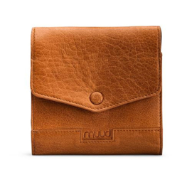 MUUD Civ. Handgemaakt leren etuit 14 x 14 cm - kleur WHISKY