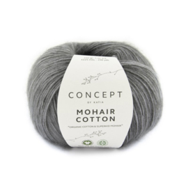 Haakpakket Gehaakte trui met boothals Mohair-Cotton