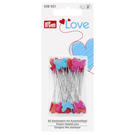 PRYM LOVE KOPSPELDEN PLASTIC 0.60X50MM ZILVER 028521