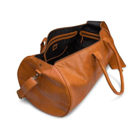 MUUD Drew XL. Handgemaakt leren weekendtas 60xØ34 - kleur WHISKY