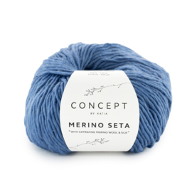 Katia Concept Merino Seta 62 - Kobalt blauw