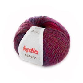 Katia Azteca 7847 - Wijnrood-Donker fuchsia-Blauw