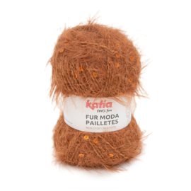Katia Concept Fur Moda Pailletes 206 - Roest bruin