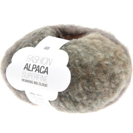 Rico Design Fashion Alpaca Superfine Heavens Big Cloud 005 Donker regenboog