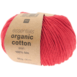 Rico Design Essentials Organic Cotton aran strawberry