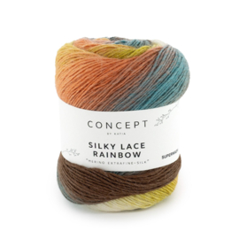 Katia Concept Silky Lace Rainbow 307 - Koraal-Beige-Mosterd