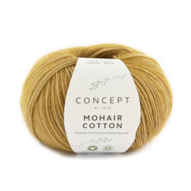 Haakpakket Gehaakte trui met boothals Mohair-Cotton