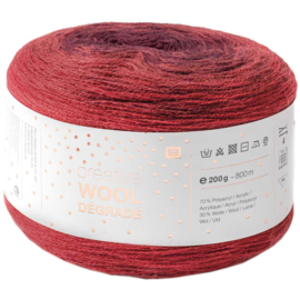 Rico Creative Wool Degrade 009 rood