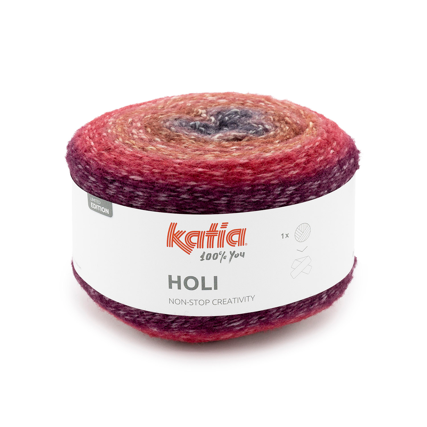Katia Holi 502 - Rood-Roest bruin-Zwart