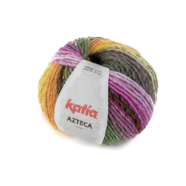 Katia Azteca 7869 - Zwart-Bleekrood-Groen-Geel