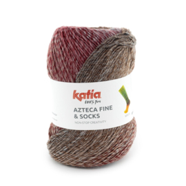 Azteca Fine Socks & More 25 - Grijs-Bruin-Rood