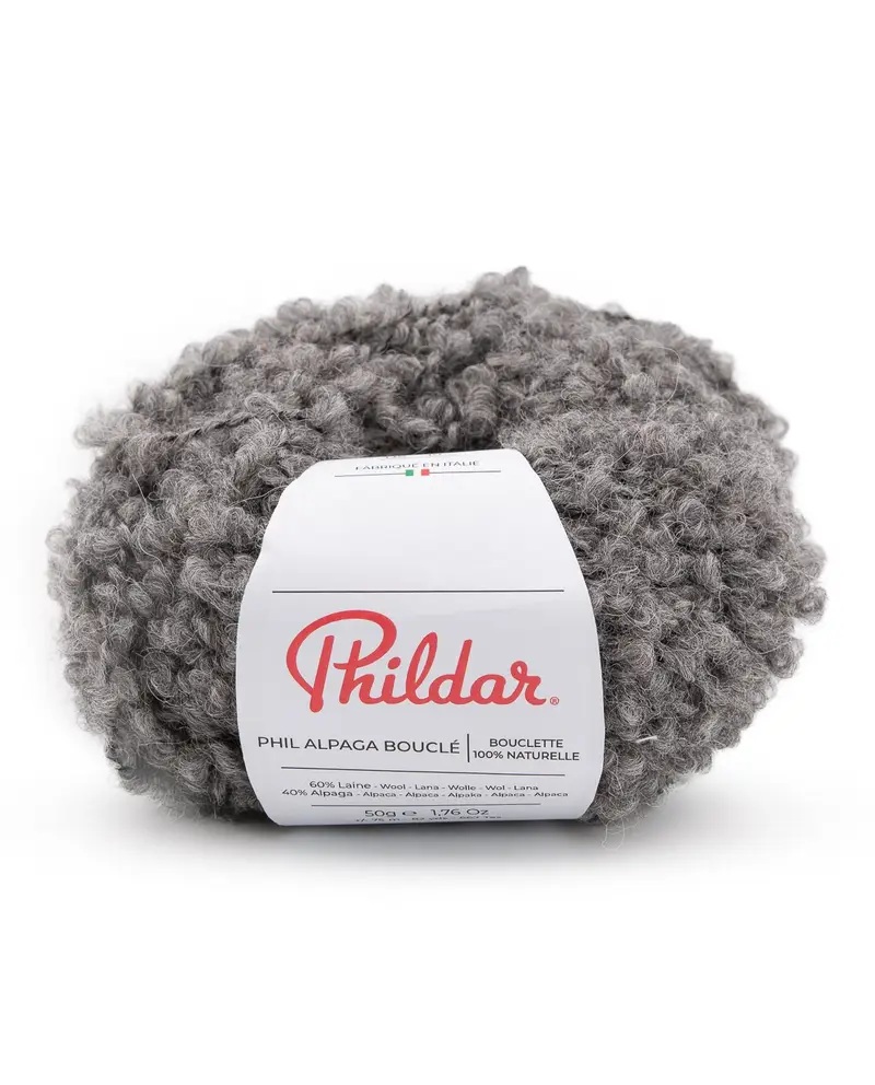Phildar Alpaca Boucle Gris Acier
