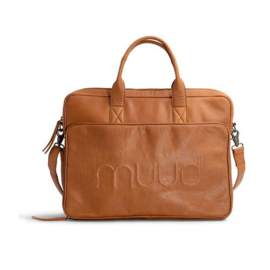 MUUD Denver. Handgemaakt leren laptoptas 25+5x38x2cm - kleur WHISKY