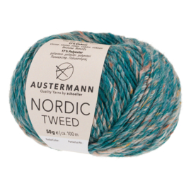 Austermann Nordic Tweed 09 zeeblauw