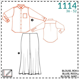 IT'S A FITS PATTERN Blouse en rok (1114)