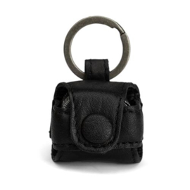 MUUD Malmö. Handgemaakt leren etui voor meetlint 3x4x2.3cm - kleur black