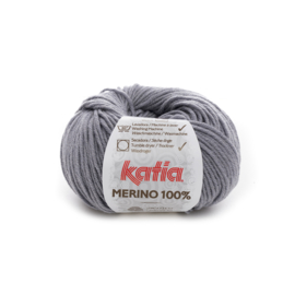 Katia Merino 100% 504 - Medium grijs