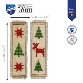 BLADWIJZER KIT GERUITE KERSTBOMEN SET VAN 2