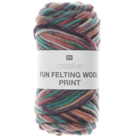 Rico Design Creative Fun Felting Wool Print ethno