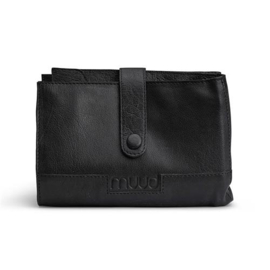MUUD Billie Etui. Handgemaakt leren handwerketui C19x13cm - O27.5x38cm - kleur black