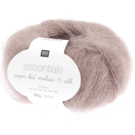 Rico Essentials Super Kid Mohair Loves  Silk 058 grey brown