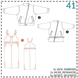 Patroon ABACADABRA Ski-broek met bovenstuk (041)