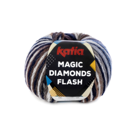 Katia Magic Diamonds Flash 102 - Blauw-Wit-Grijs-Medium blauw
