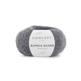 Katia Concept Alpaca Silver 256 - Donker grijs-Zilver