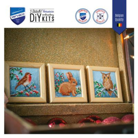 MINIATUUR KIT WINTERDIEREN SET VAN 3