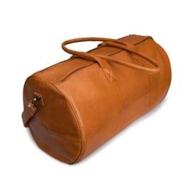 MUUD Drew XL. Handgemaakt leren weekendtas 60xØ34 - kleur WHISKY