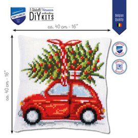 KRUISSTEEKKUSSEN KIT KERSTAUTO