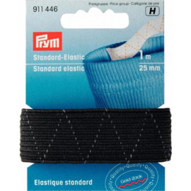 PRYM STANDAARD ELASTIEK 25MM ZWART