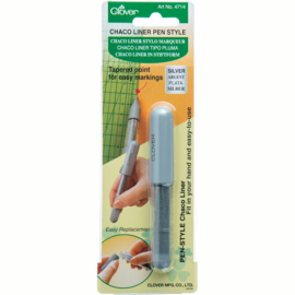 Clover Chaco Liner Pen Style Silver