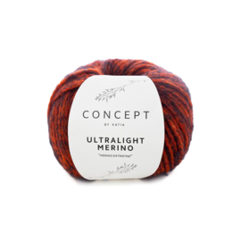 Katia Concept Ultralight Merino 58 - Oranje-Zwart