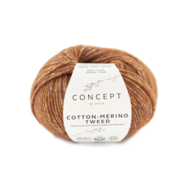 Katia Concept Cotton merino tweed 501 - Roodoranje