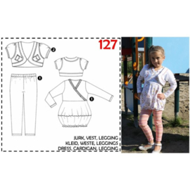 Patroon ABACADABRA Tuniek met glad bovenstuk (0127)